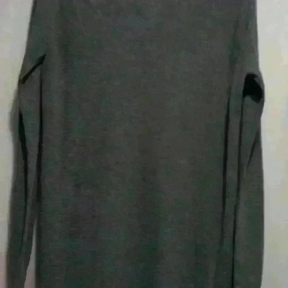 un branded pullover sweater open front criss cross design Normcore Lagenlook - Picture 5 of 6